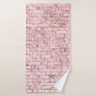 Unusual bright saturated abstract pink background  bath towel