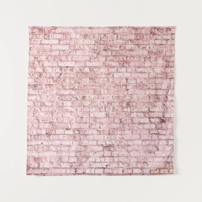 Unusual bright saturated abstract pink background  tapestry (Front)