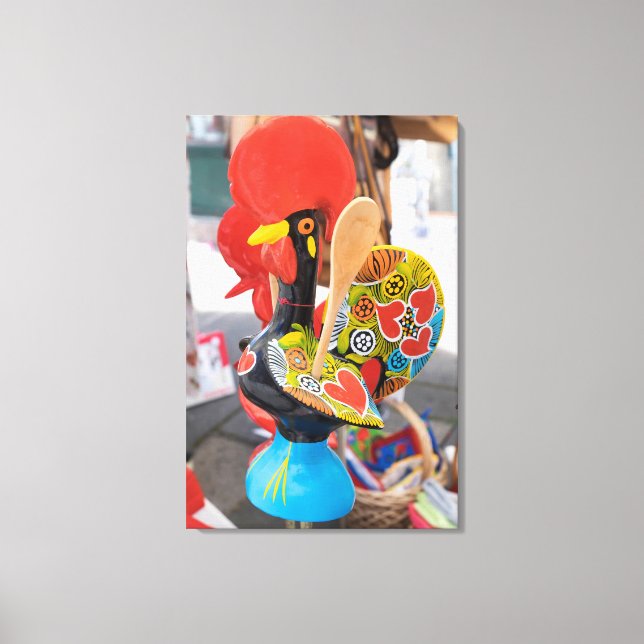 Unusual Chicken Spoon Rest Canvas Print (Front)