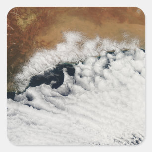 Unusual cloud formations square sticker