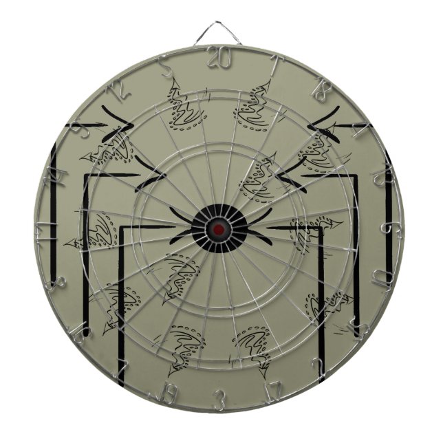 Unusual Darts Players Bull's Eye CricketDiane Dartboard (Front)