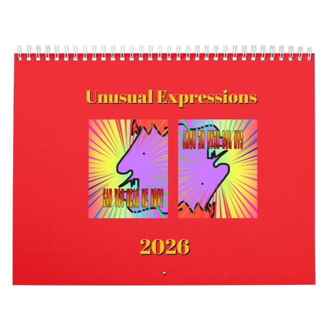  Unusual Expressions Calendar (Cover)
