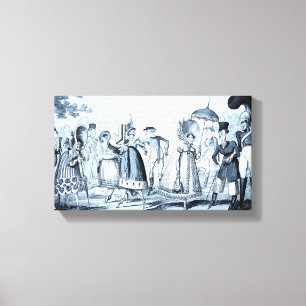 "Unusual Fashions" (selenium tone) canvas print