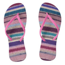 unusual fun vintage hand knitted colourful stripey