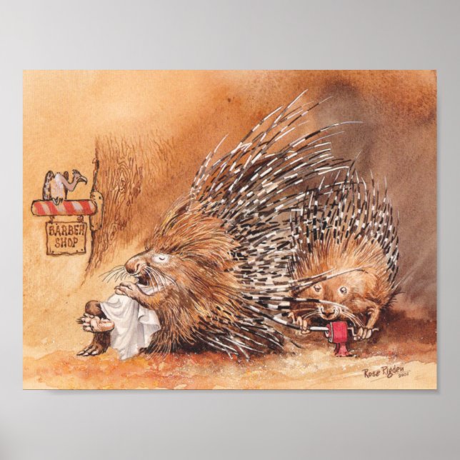 unusual haircut poster (Front)