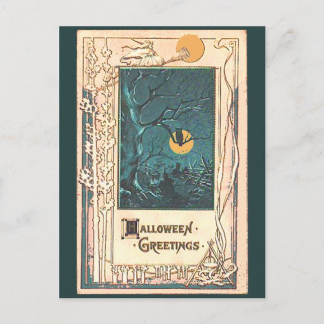 Unusual Halloween Greeting Card (Front)