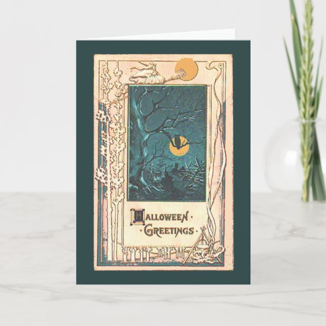 Unusual Halloween Greeting Card (Front)