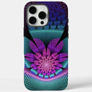 Unusual Patterned Colourful Fantasy Flower Fractal iPhone 16 Pro Max Case
