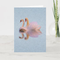 Unvalentine Swan Card w/Poem (Swan Song)
