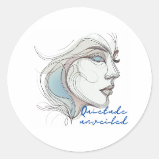 Unveiled Latte  Classic Round Sticker