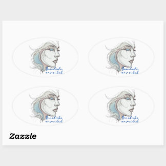 Unveiled  Oval Sticker