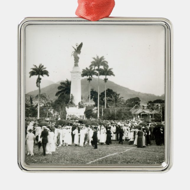 Unveiling of War Memorial Metal Ornament (Front)