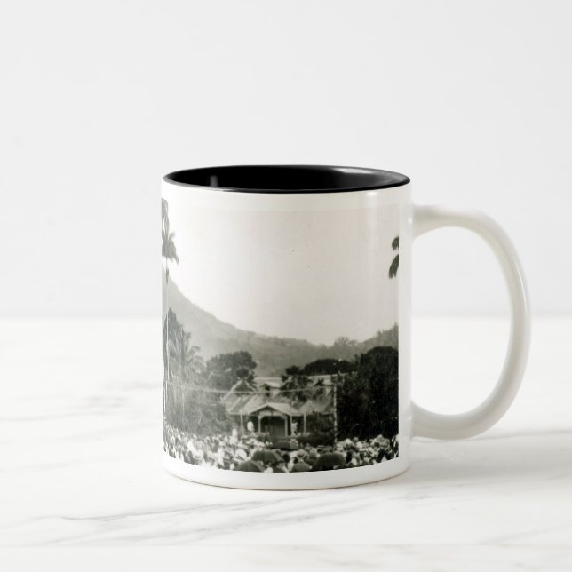 Unveiling of War Memorial Two-Tone Coffee Mug (Right)