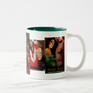 Unwrap Me, I'm Yours, Red Garters, Snow an... Two-Tone Coffee Mug