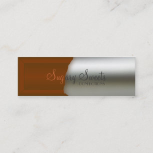 Unwrapped Chocolate Bar Business Card