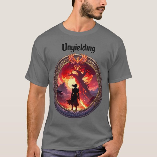 Unyielding: The Lone Warrior’s Path T-Shirt (Front)