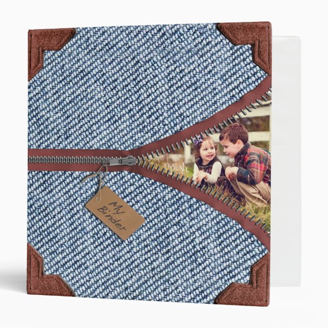 Unzip & Open Unique Photo Classeur (Devant/Intérieur)