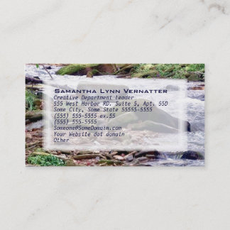 Up A Creek Business Card
