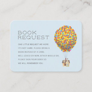UP   Adventure Awaits Baby Shower Book Request Place Card