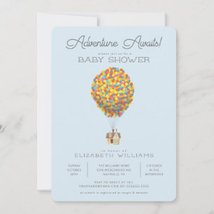 UP   Adventure Awaits Baby Shower Invitation