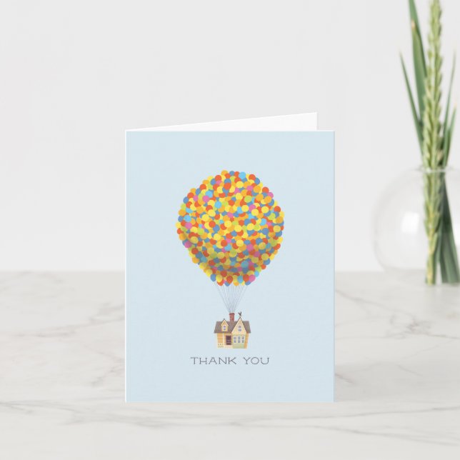 UP | Adventure Awaits Baby Shower - Thank You Card (Front)