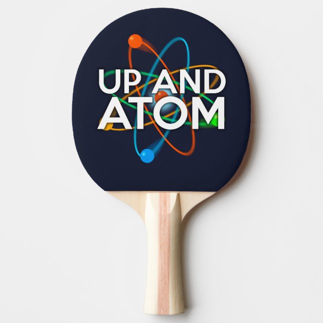 UP AND ATOM science Ping Pong Paddle (Front)