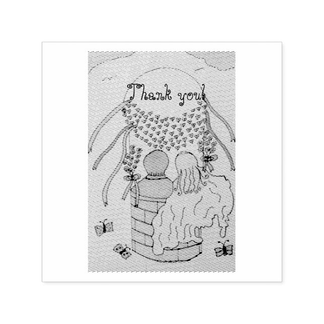 Up and Away in a Hot Air Balloon  Self-inking Stamp (Design)