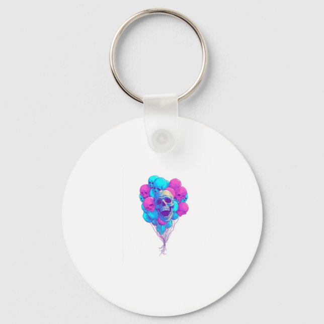 Up and Bone � Funny Floating Skull Keychain (Front)
