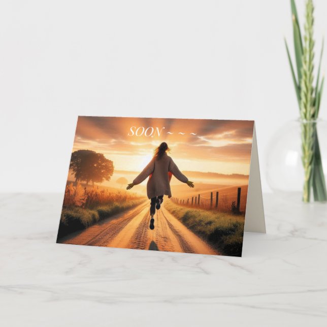 UP AND RUNNING GET WELL CARD (Front)