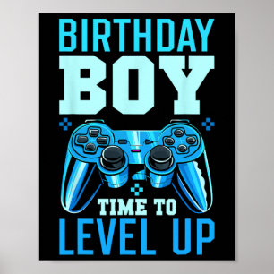 Up Birthday Boy Matching Gamer Party - Clic Fit1 Poster