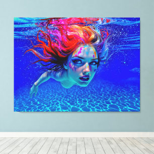 “Up Close and Personal” - A Chromatic Portrait Canvas Print