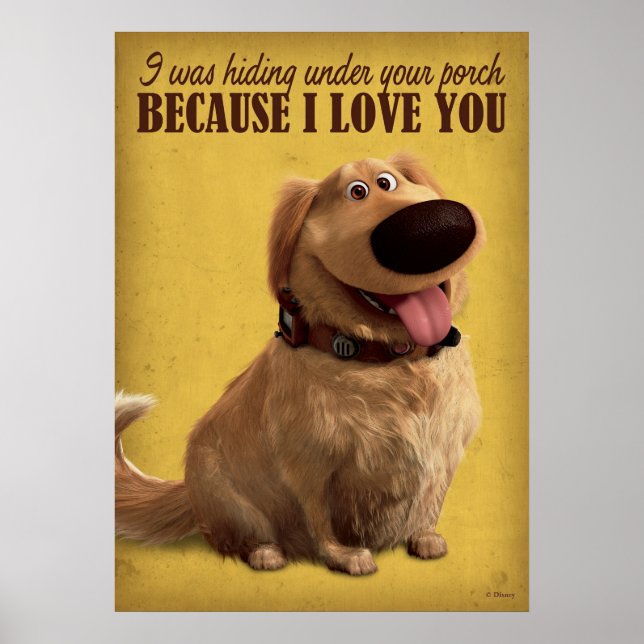 UP | Dug the Dog in Cone of Shame Poster (Front)