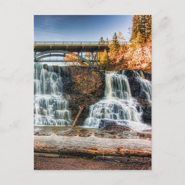Up Gooseberry Falls Postcard (Front)