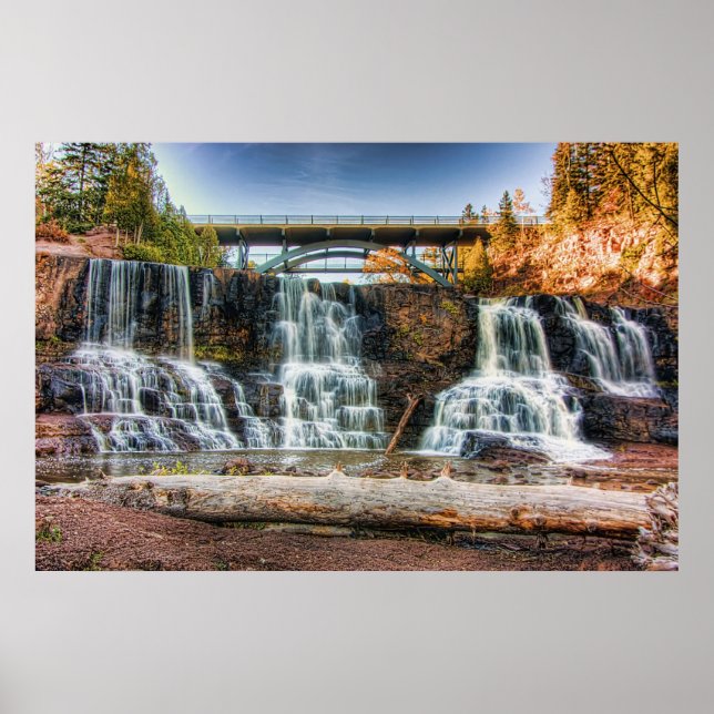 Up Gooseberry Falls Poster (Front)