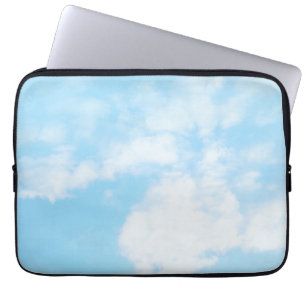 Up in the air effect blue sky laptop sleeve