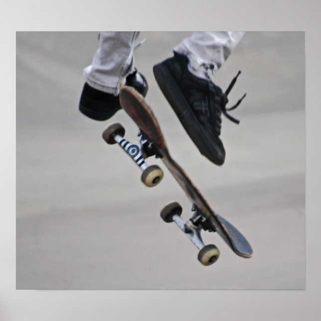 Up In The Air Skateboard Poster (Front)