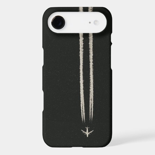 Up in the Sky/High Altitude Airplane Contrail Case-Mate iPhone Case (Back)