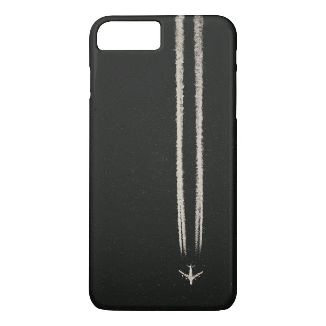 Up in the Sky/High Altitude Airplane Contrail Case-Mate iPhone Case (Back)