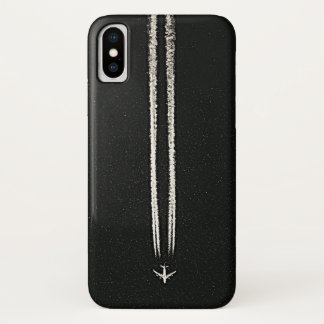 Up in the Sky/High Altitude Airplane Contrail iPhone X Case
