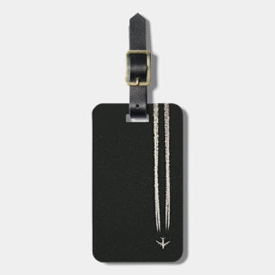 Up in the Sky/High Altitude Airplane Contrail Luggage Tag