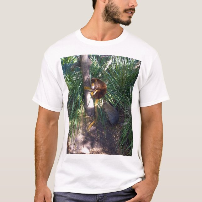 "Up in Trees: An Australian Tree Kangaroo Climbs T-Shirt (Front)