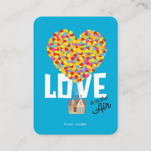Up Love Is in the Air Valentine Card
