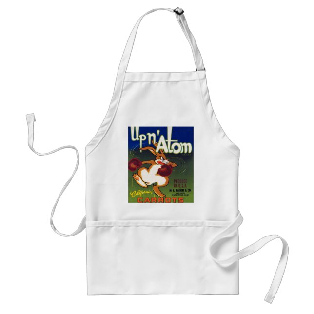 Up n' Atom California Carrots Standard Apron (Front)