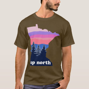 Up North Minnesota Blush Sunset T-Shirt