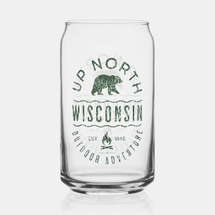 Up North Wisconsin Can Glass