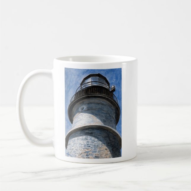 Up Portland Head Light Coffee Mug (Left)