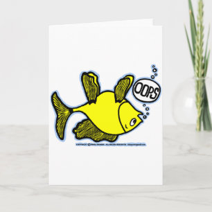 Up Side Down Fish! Card