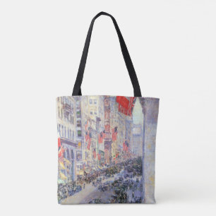 Up the Avenue from 34th Street by Childe Hassam Tote Bag