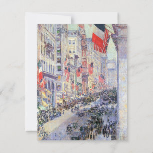 Up the Avenue from 34th Street, May 1917 by Hassam