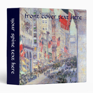 Up the Avenue from 34th Street, May 1917 by Hassam Binder